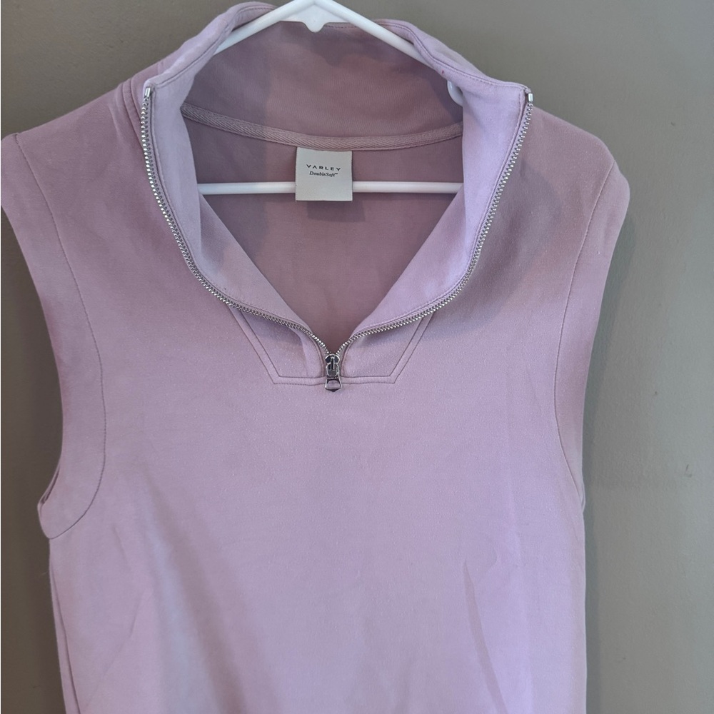 Varley Women's Light Purple Zip Tank Top